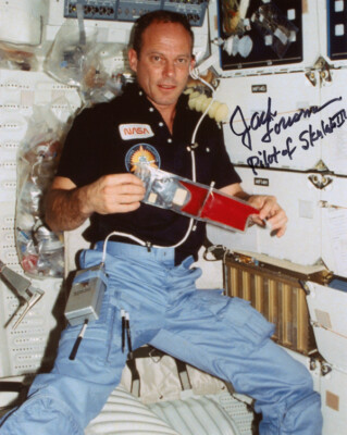 JACK LOUSMA SIGNED AUTOGRAPHED 8x10 PHOTO SKYLAB 3 ASTRONAUT NASA BECKETT BAS