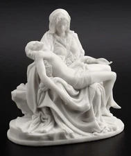 Michelangelo Statue Pieta Sculpture 10" 