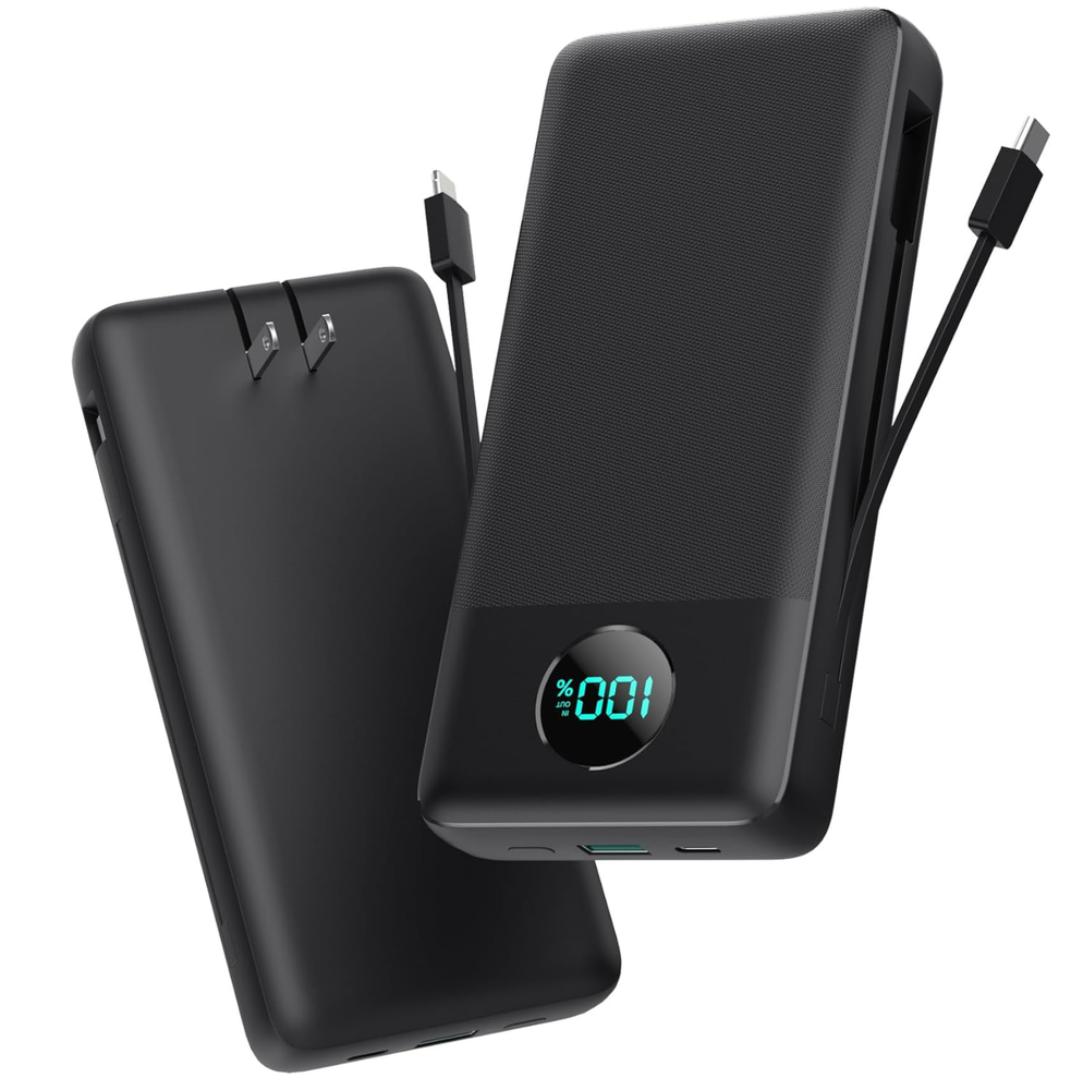 33800mAh HX200J6 Power Bank with Built-in Charger 33800mAh HX200J6 Power Bank with Built-in Charger