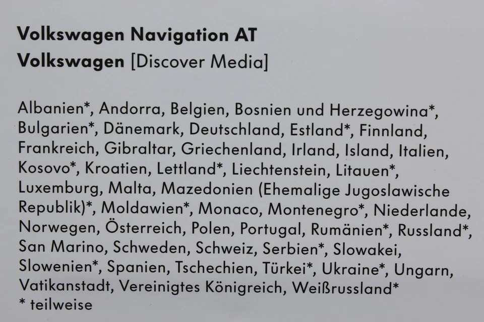 SD KARTE NAVIGATION AT EUROPA V13 2019 VW DISCOVER MEDIA 1 PASSAT TIGUAN TOURAN - Bild 3 von 4