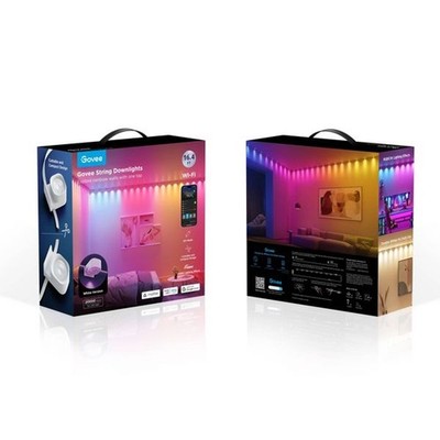 Govee 16.4ft RGBIC Smart LED String Downlights Color Changing Indoor NEW