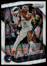 2025 Panini Prizm WNBA #9 DiJonai Carrington White Seismic Prizms