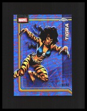 2026 Tigra Topps Chrome Marvel Spider-Web Red/Blue Refractor /62 #179
