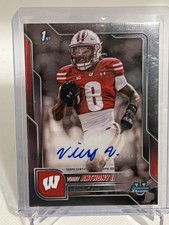 2025 Bowman Chrome 1st Vinny Anthony II Prospect Auto Wisconsin Badgers