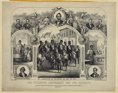 Baltimore Md 1870 Fifteenth Amendment Celebration  Frederick Douglass