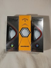 Golf Balls 2 Titleist 1 Callaway All New In Box 3balls In Each.
