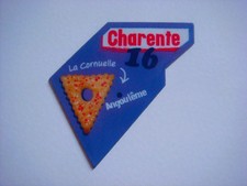 MAGNET DÉPART’AIMANT LE GAULOIS CARTE DE FRANCE DÉPARTEMENT 16 CHARENTE