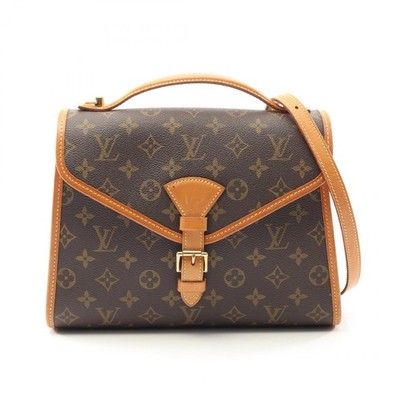 Louis Vuitton Bel Air handbag canvas leather Monogram brown