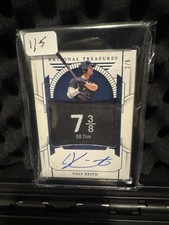 2024 National Treasures - Prospect Material Signatures Colt Keith 1/5 Hat Tag