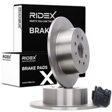 RIDEX Bremsenset Hinten Bremsscheiben Beläge für OPEL VECTRA B (36) VECTRA B CC