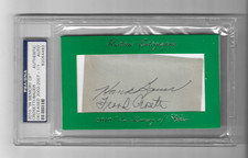 FRANK CROSETTI HANK BAUER '10 HISTORIC AUTO IN MEMORY OF CUT 1/1 PSA/DNA AUTH JG