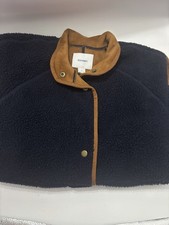 Woman  s Navy Zip/button Up Jacket Old Navy Size small