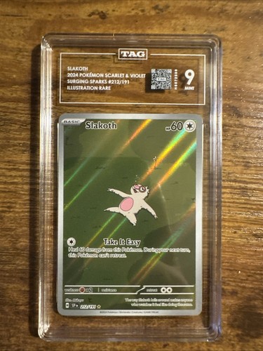 Slakoth graded TAG 9 for sale on eBay