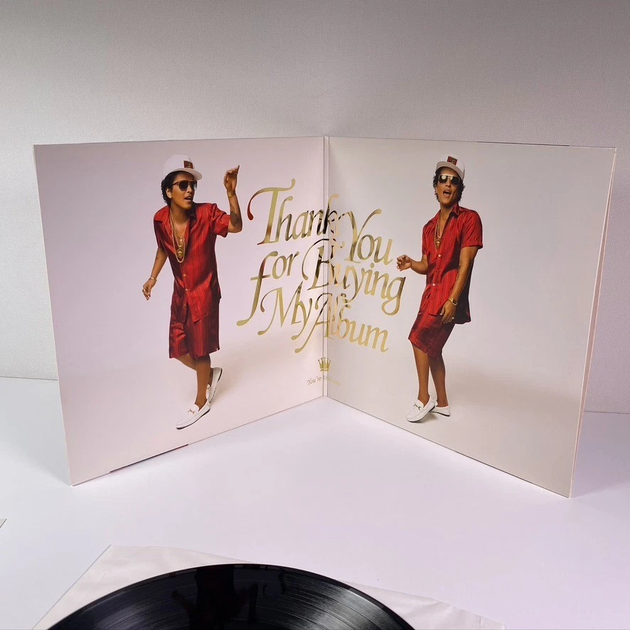 Bruno Mars XXIVk 24k Magic 2016 Atlantic Records Gatefold 33 Vinyl LP - Image 3 of 4
