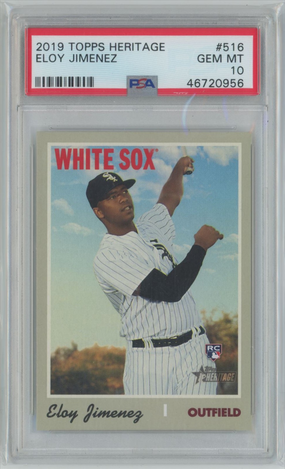 2019 Topps Heritage Eloy Jimenez Rookie Chicago White Sox #516