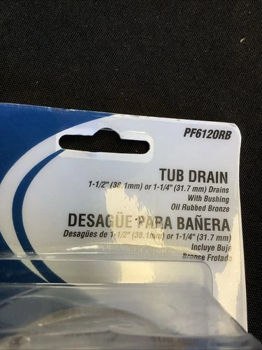 Proflo Tub Drain Oil Rubbed Bronze. PF612ORB @16 - Picture 3 of 6