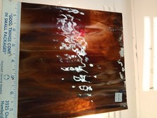 STAINED/ART GLASS SHEETS FIVE 8X8 INCH ALL TOP OF THE LINE BULLSEYE 