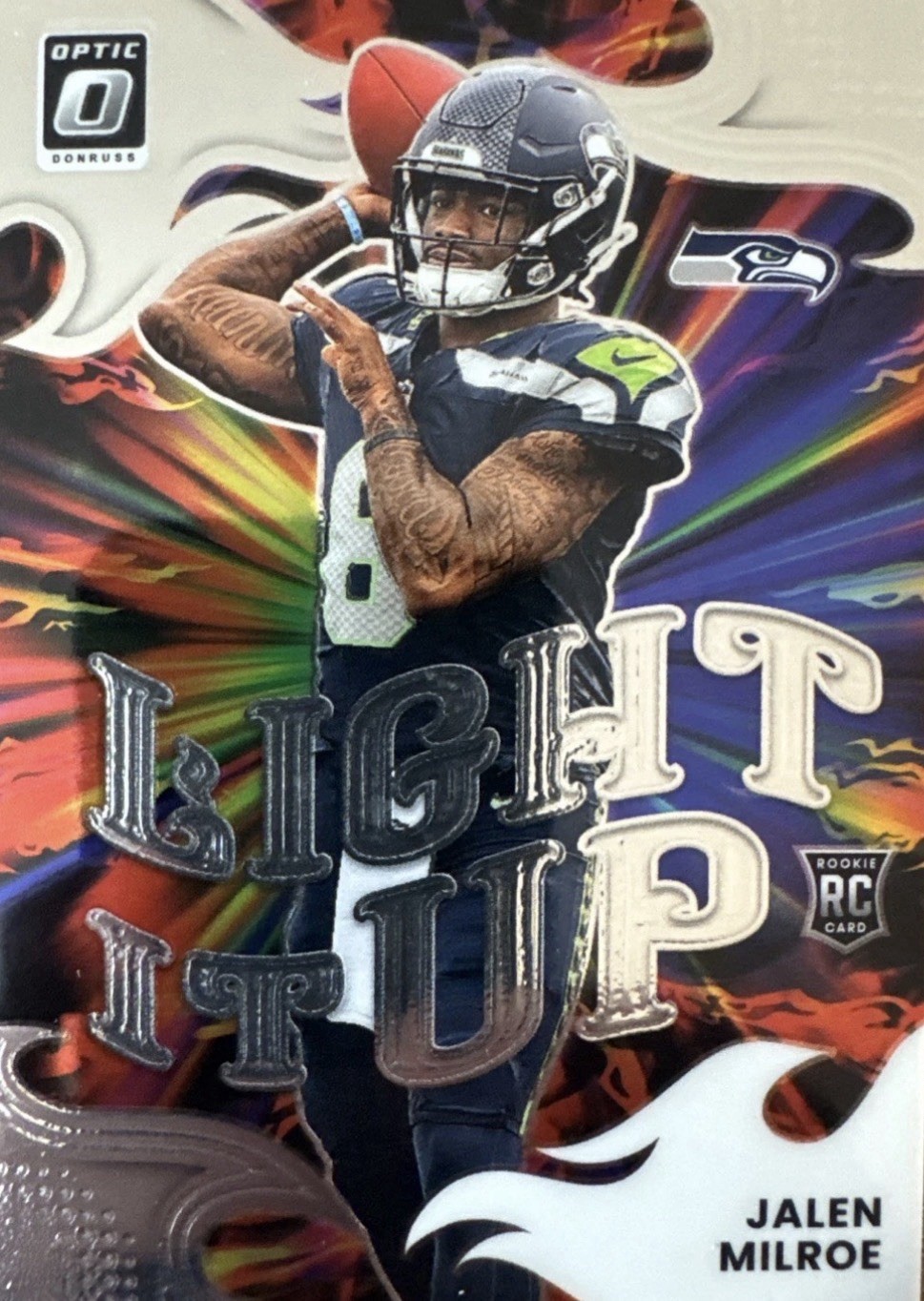 2025 Panini Donruss Optic - Light It Up Jalen Milroe #6 (RC)