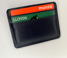 Black Leather Slim Card Holder ID
