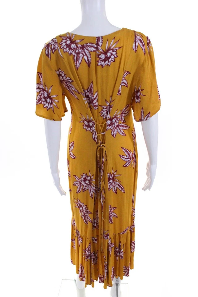 Платье миди женское Some Days Lovin Searing Soul желтое размер средний 11095166 - Изображение 3 из 4