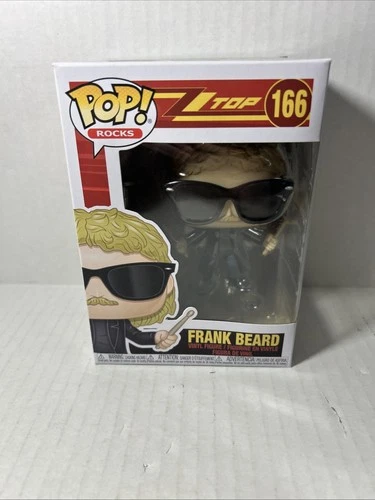 Funko Pop! Rocks Frank Beard #166 ZZ Top With Pop Protector