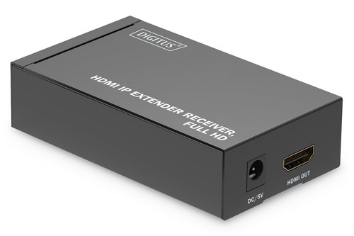 DIGITUS DS-55124 Estensore HDMI / Splitter HDMI - UHD 4K 30 Hz - 120 m tramite cavo LAN / illimitato tramite Ethernet (compatibile con IP) - Set: Trasmettitore e ricevitore - infrarossi IR, PoE DIGITUS DS-55124 Estensore HDMI / Splitter HDMI - UHD 4K 30 Hz - 120 m tramite cavo LAN / illimitato tramite Ethernet (compatibile con IP) - Set: Trasmettitore e ricevitore - infrarossi IR, PoE
