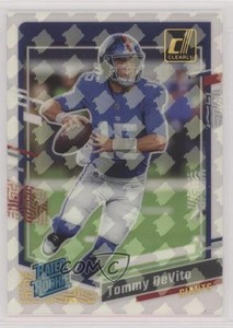 2023 Panini Clearly Donruss Rated Holo RR Logo Tommy DeVito #97 Rookie RC