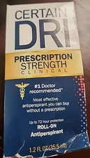 Certain DRI Prescription Strength Clinical Roll On Antiperspirant Exp 12/26