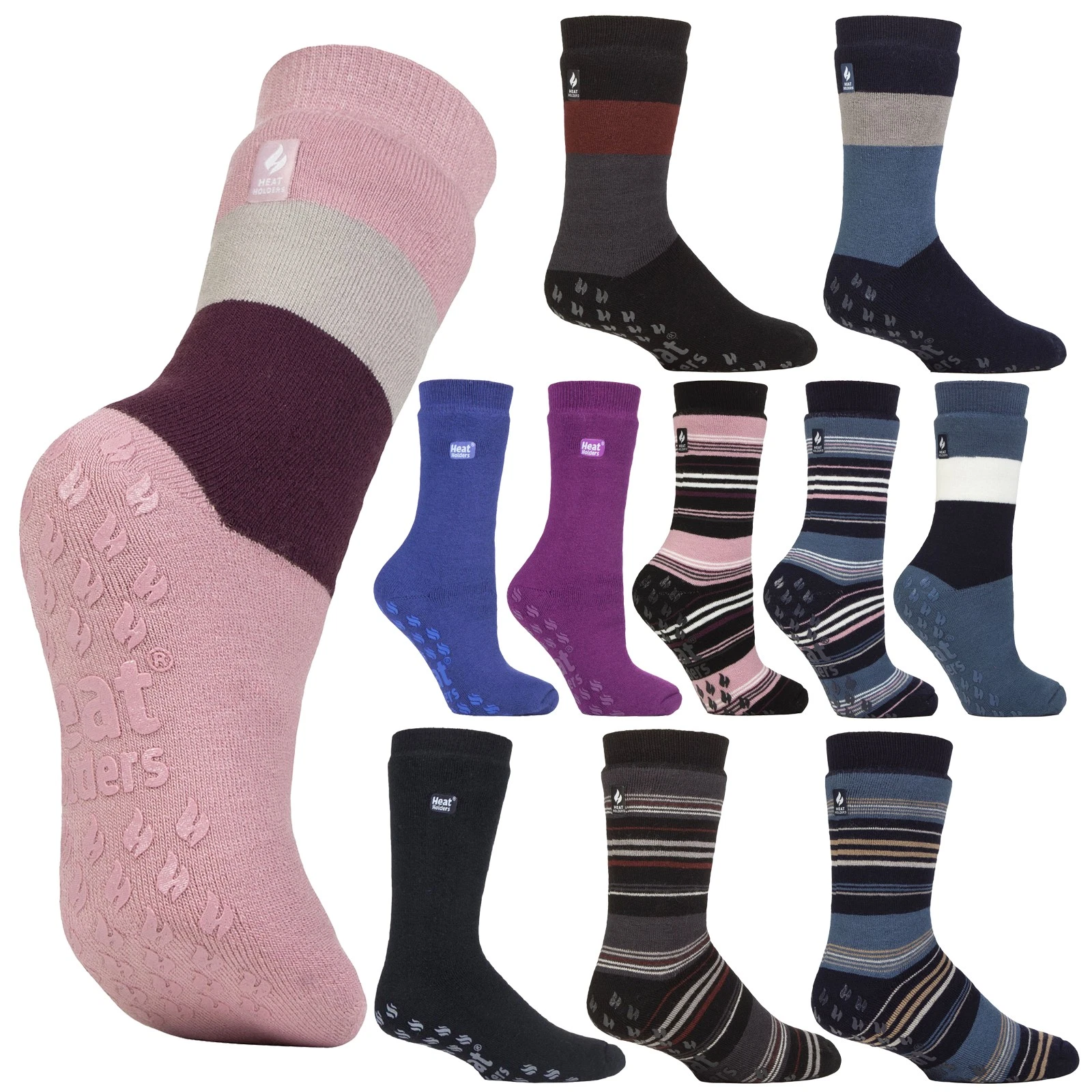 Heat Holders IOMI - Mens Thermal Raynauds Slipper Socks Warm Socks