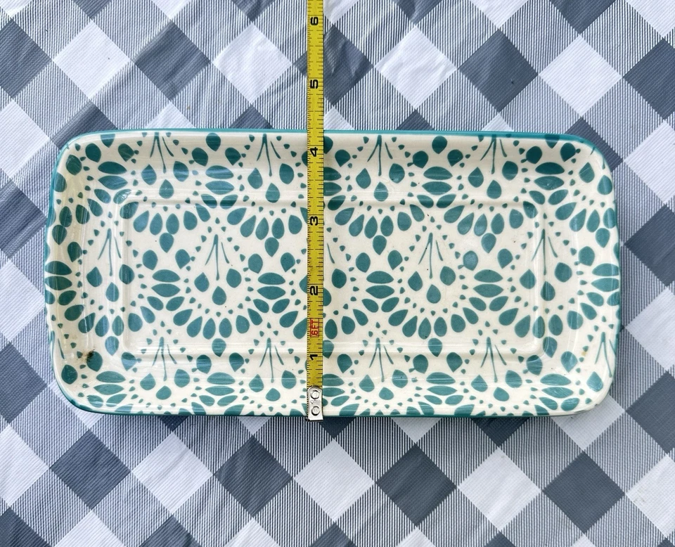 Plato de mantequilla floral Pioneer Woman azul/blanco "La mantequilla hace que todo sea mejor" Foto 4 de 4