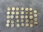 Lot of 34 ($3.40 FV) Roosevelt Silver Dimes 90% Junk Silver Fractional Silver