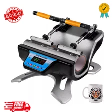 Mug Heat Press, 2pcs 15oz Mug Press Sublimation Machine Dual Station Design, 28