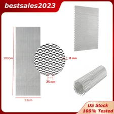 Universal Aluminum Mesh Grill Cover Car Bumper Fender Vent Grille Net 40''x13"