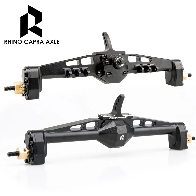Rhino Capra CNC Aluminum Offset Portal Axles for 1/10 RC Crawler UTB LCG Chassis - Image 3 of 4