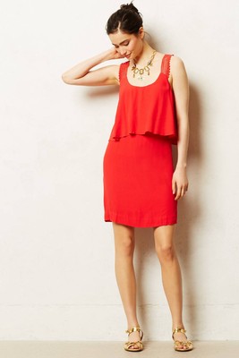 Red Sleeveless Cocktail Sundress 