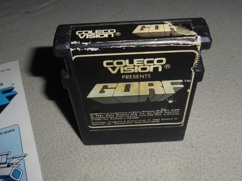 COLECO COLECOVISION GORF GAME COMPLETE W BOX & MANUAL BALLY MIDWAY ARCADE - Picture 2 of 7