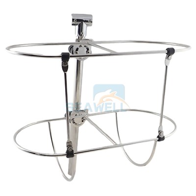 11'' Folding Fender Holder Double Marine Boat Fender Rack 316