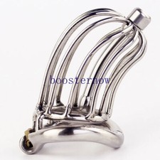 Stealth Lock Chastity Cage Stainless Steel Male Chastity Device Lock Ring