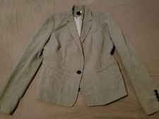Womens Ann Taylor Sports Jacket 12 Gray Blazer