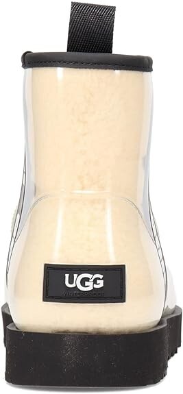 UGG Women's Natural/Black Classic Clear Waterproof Boot, 9M UGG Women's Natural/Black Classic Clear Waterproof Boot, 9M
