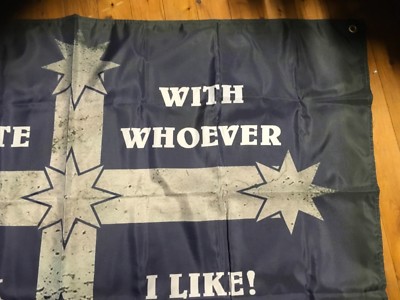 Boxing Kangaroo Aussie Banner – Southern Cross & Eureka Flag, 5x3 Ft Man Cave Wall Hanging