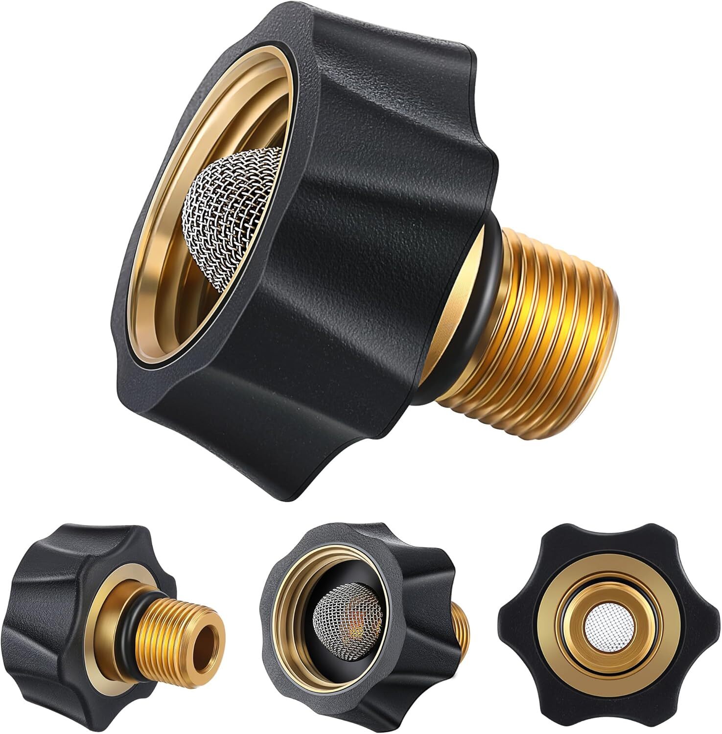 Garden Hose to Pressure Washer Inlet Adapter Female 3/4 Male 3/8 Water Inle