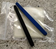 Oakley 100% OEM Tumbleweed Earsocks Rubber Blue/Black OX3112 Tip Chrome 0.5