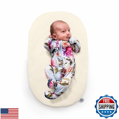 Hatchberry Montessori Baby Pillow by The Topponcino Company Exclusive Natural
