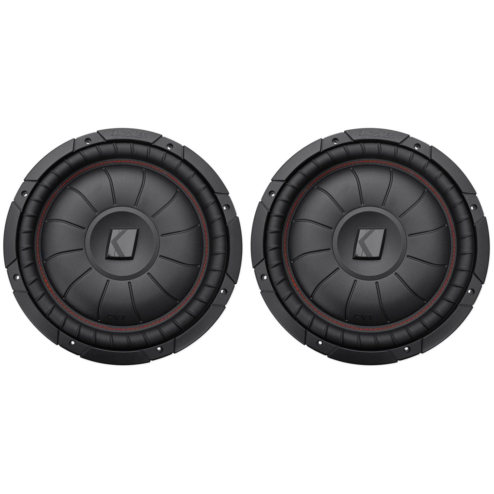 2 Kicker 43CVT124 COMPVT 1600 Вт 12 4-омных автомобильных сабвуферов SVC Shallow Slim 55390₽