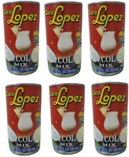 6 Cans-12 oz. Coco Lopez MIX Real Cream Of Coconut & Piña Colada MIX