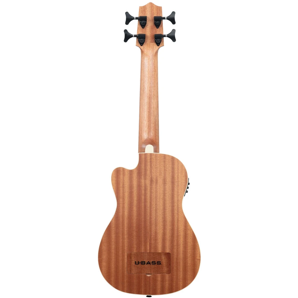 Ukelele eléctrico acústico Kala U-BASS Journeyman con orificios en F acabado satinado Foto 3 de 4