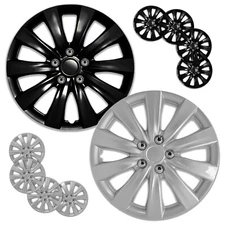 Hubcaps Hub Cap 10Spoke Covers 4PC Set FOR 2006-2024 Honda Civic 16" Steel Wheel