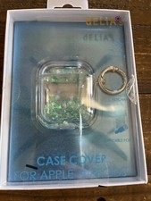 Delias case cover for Apple AirPods floating blue glitter and hearts