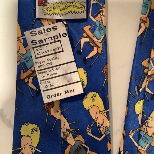 MTV Beavis And Butthead Tie Men’s 90’s Theme Rare New - 第 7/7 張圖片